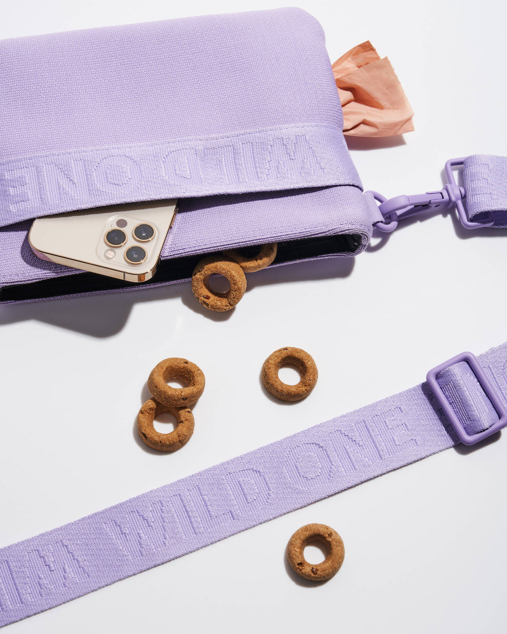 Wild One - Recycled Knit Eco Cross Body Treat Pouch: Spruce