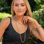 Capucine De Wulf Cleopatra Small Link Necklace 16" + 2" - Gold
