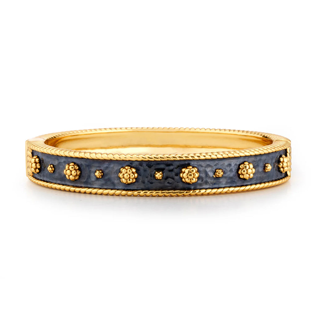 Capucine De Wulf Berry Classic Hinged Bangle - Gold/Midnight