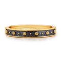 Capucine De Wulf Berry Classic Hinged Bangle - Gold/Midnight