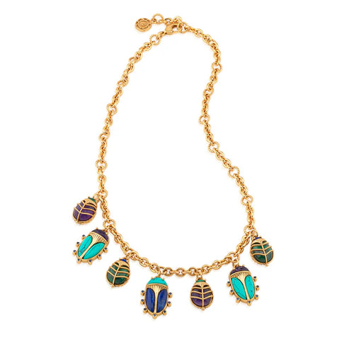 Capucine De Wulf Scarab Family Necklace