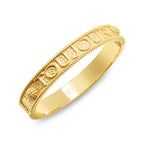 Capucine De Wulf L'AMOUR TOUJOUR HINGED BANGLE- GOLD