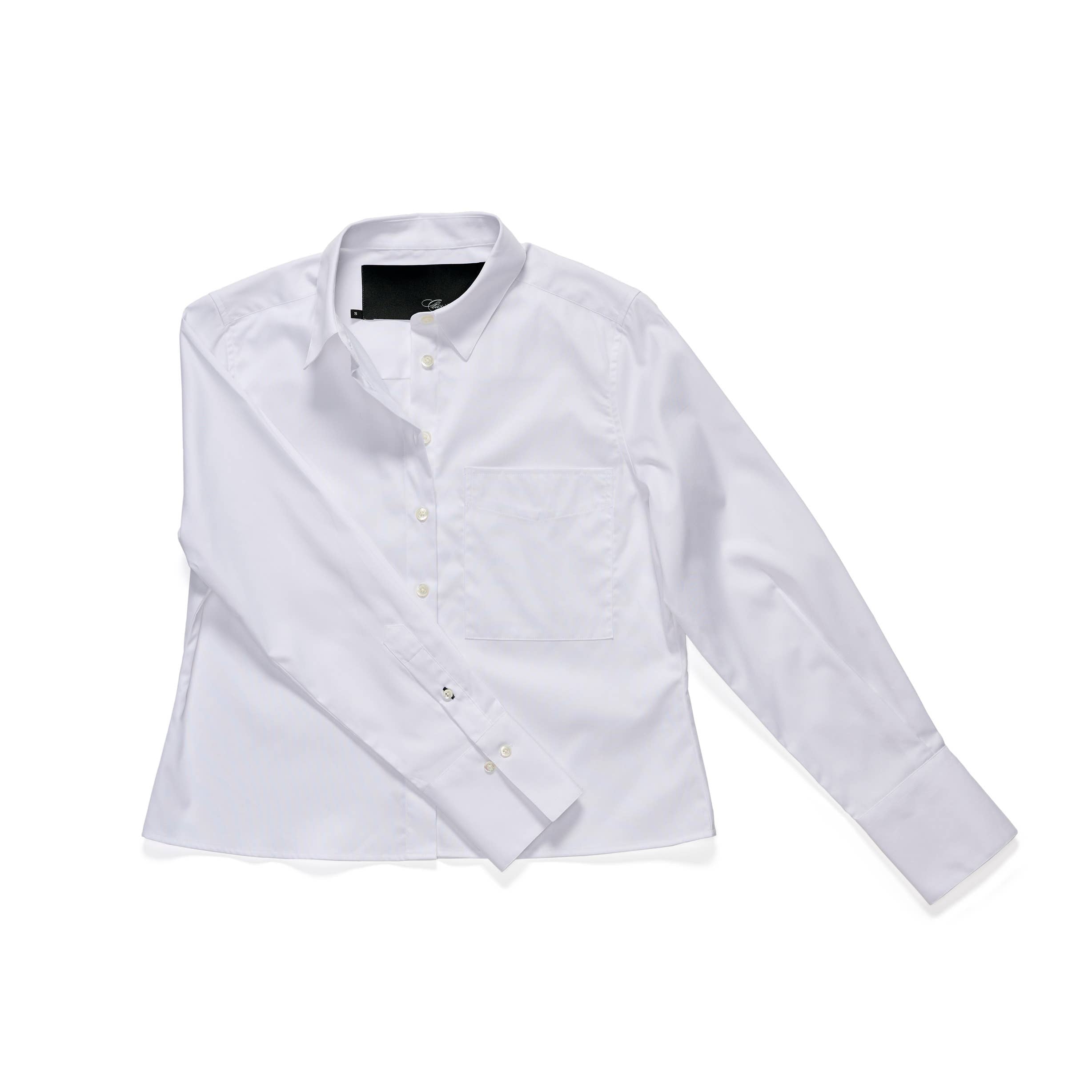 Claridge + King - The Crop in Crisp White: XL