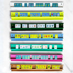 Peace Love Mahjong - Mahjong Racks + Pushers (Set of 4) | French Blue