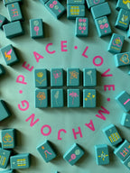Peace Love Mahjong - OG Mahj Tiles | Totally Teal