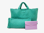 Peace Love Mahjong - Card Clutch: Large | Dusty Rose