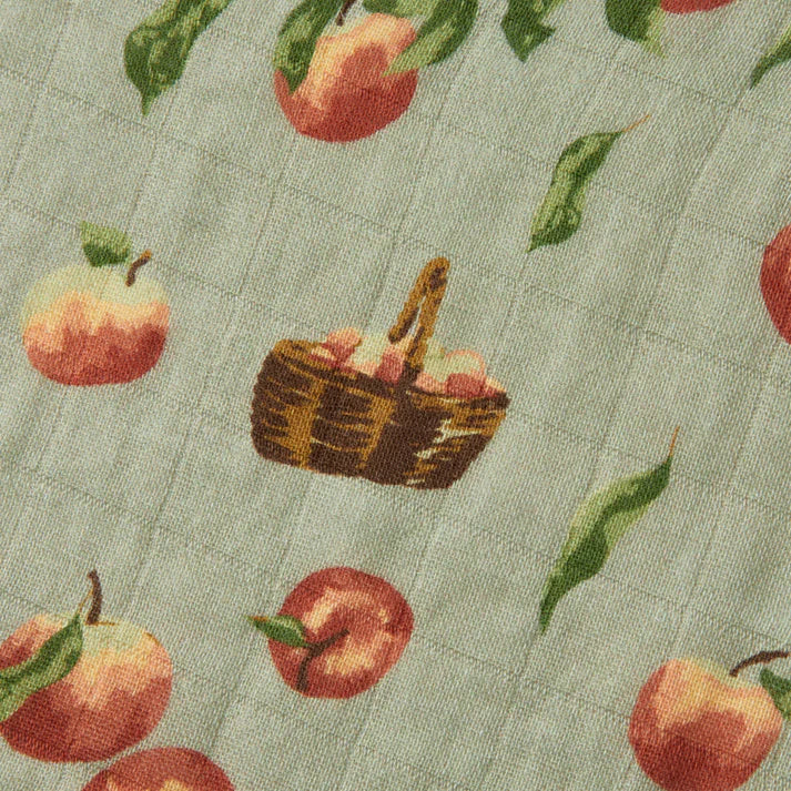 Milkbarn Organic Cotton Swaddle | Apple Orchard
