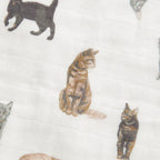 Milkbarn Organic Cotton Swaddle | Cat