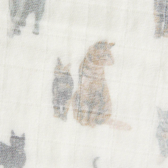 Milkbarn Organic Cotton Swaddle | Cat