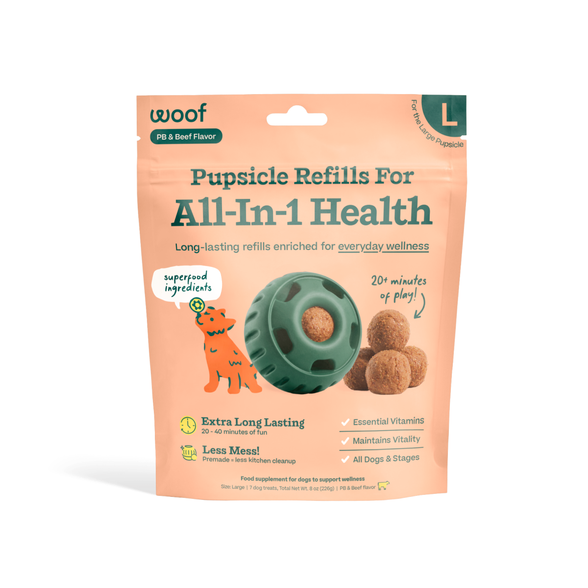 Woof - All-in-1 Wellness Pops: Extra Large