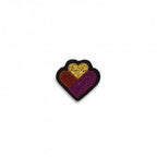 Macon & Lesquoy - Hand embroidered brooch - Mini Family Hearts