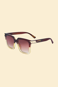 Powder UK Fallon Luxe Sunglasses - Mahogany/Nude