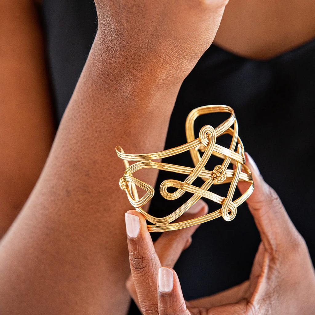 Capucine De Wulf Monique Compass Cuff - Gold