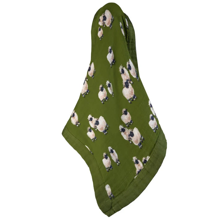 Milkbarn Muslin Mini Lovey Security Blanket | Valais Sheep