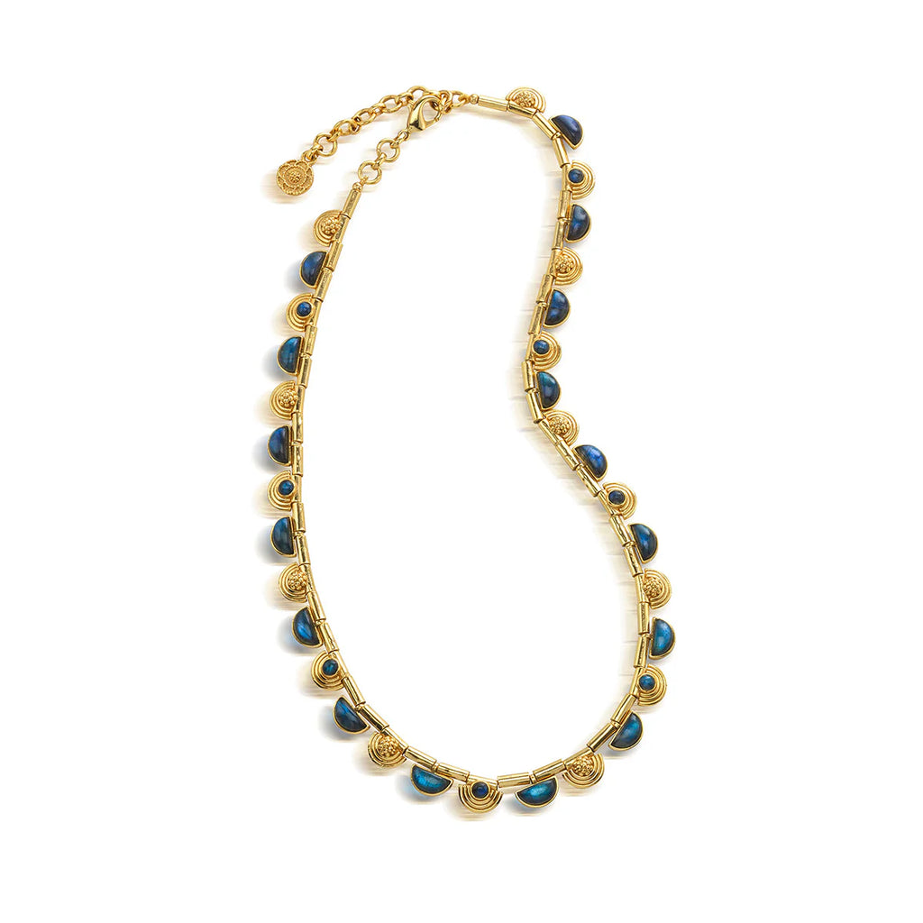 Capucine De Wulf Cleopatra Riviere Necklance - Blue Labradorite