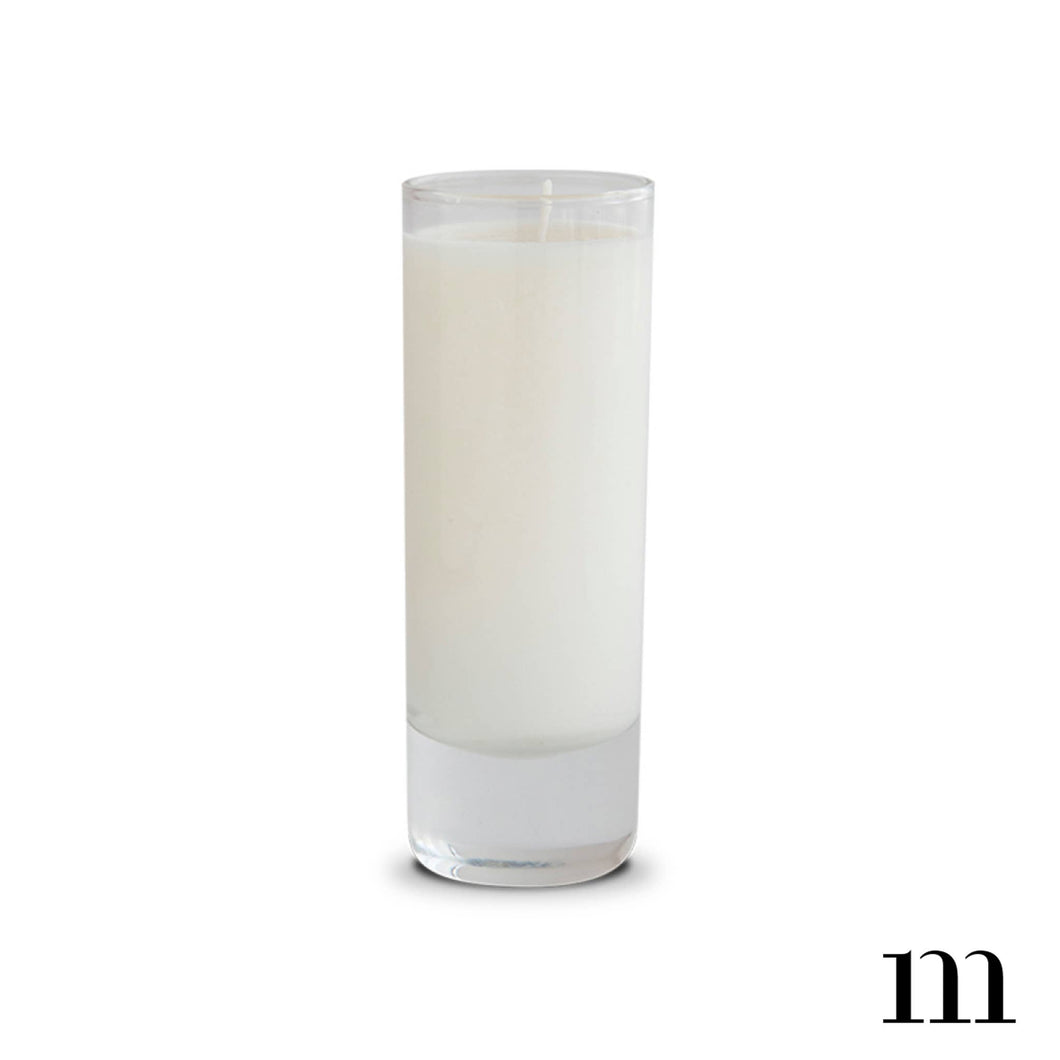 No. 58 Whiskey & Wood - Clear Glass Votive Candle