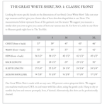 Claridge + King - The Great White Shirt, No. 1 (Pinpoint): M