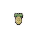 Macon & Lesquoy - Hand embroidered brooch - Pineapple