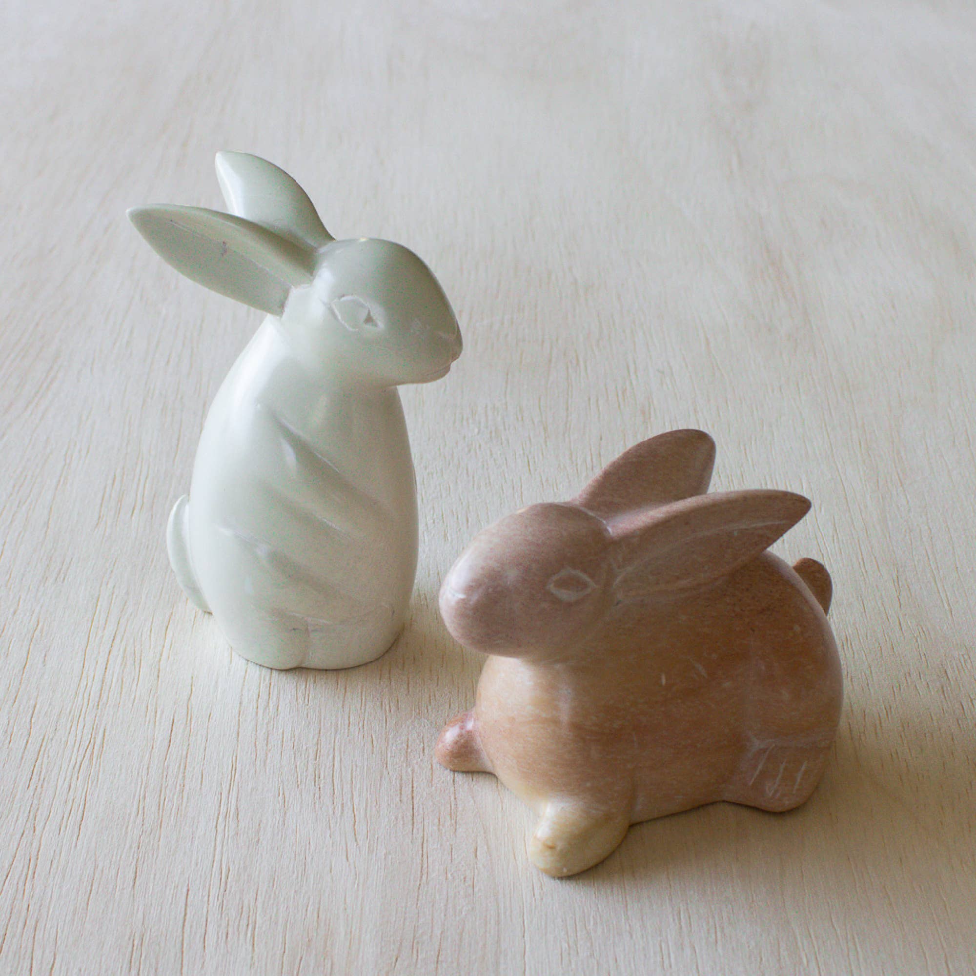 Soapstone Hand-Carved Bunny Resting