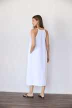 It Is Well L.A. Linen Tank Dress - Indigo