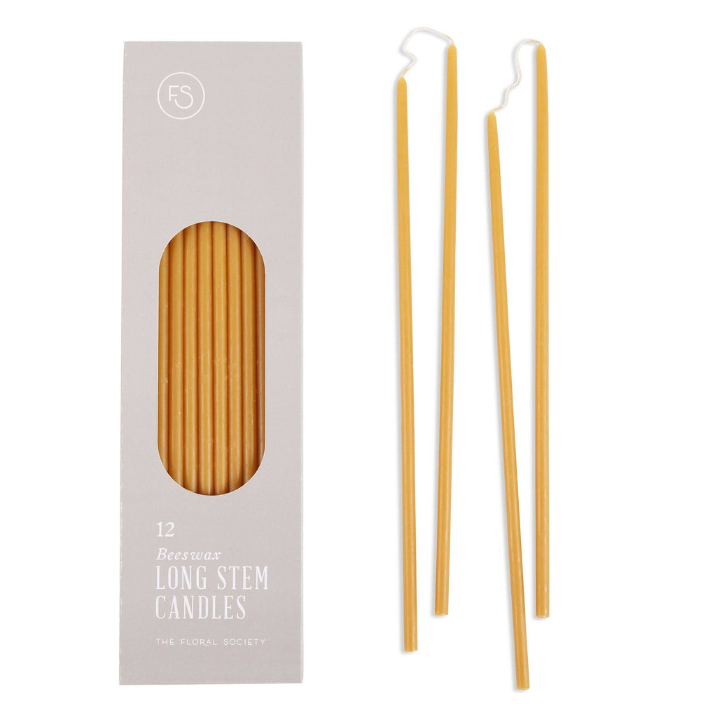 The Floral Society - Beeswax Long Stem Candles: Blossom