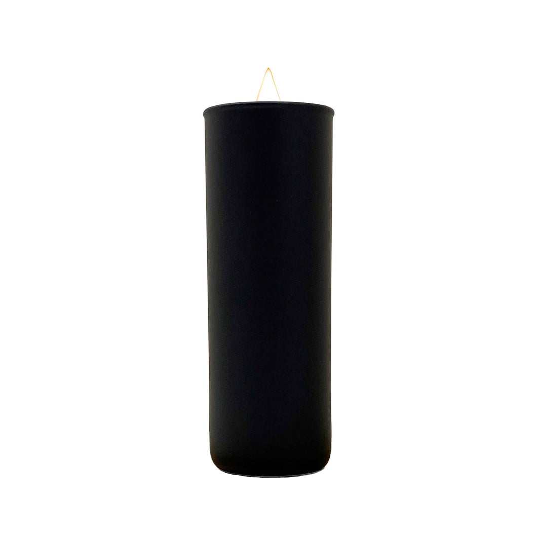 No. 68 Cobalt - Matte Black Glass Votive Candle