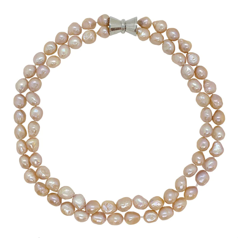 Baroque Double Strand - Pink