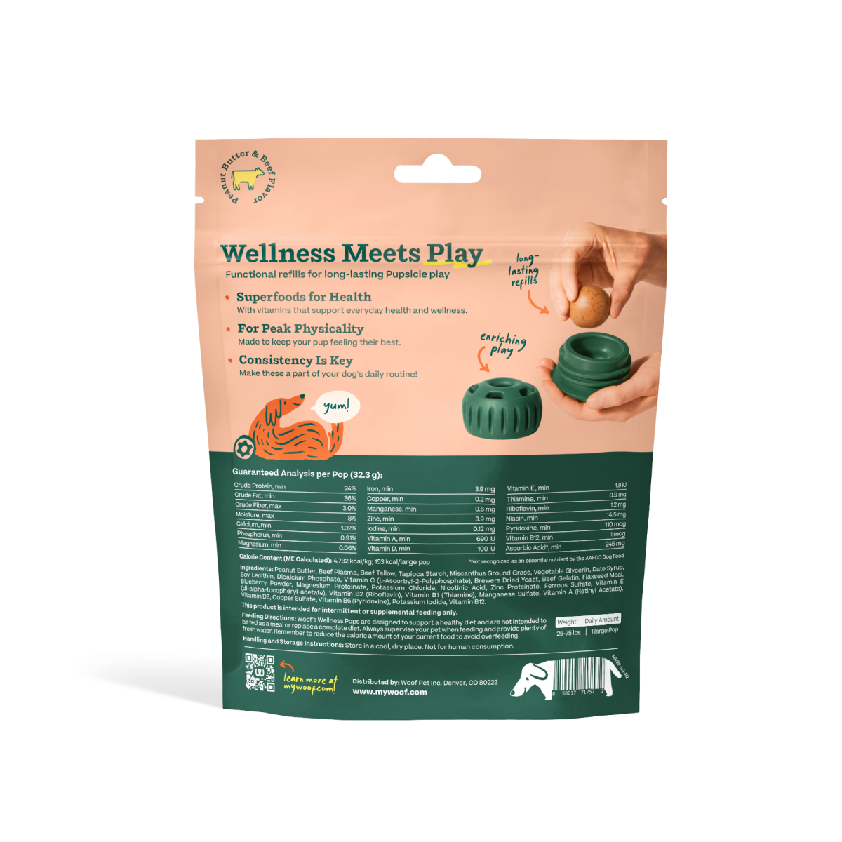 Woof - All-in-1 Wellness Pops: Extra Large