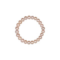 7mm Stretch Round Pearl Bracelet - Pink