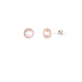 7MM Simple Stud Earring - Pink