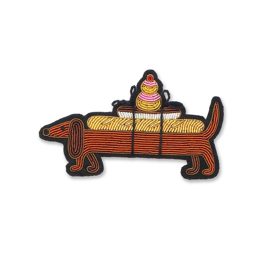 Macon & Lesquoy - Brooch - Dachshund Gourmand (M box)