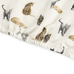 Milkbarn Organic Cotton Newborn Gown & Hat Set | Cat