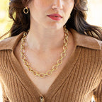 Capucine De Wulf Cleopatra 16" + 2"  Regal Link Necklace - Gold
