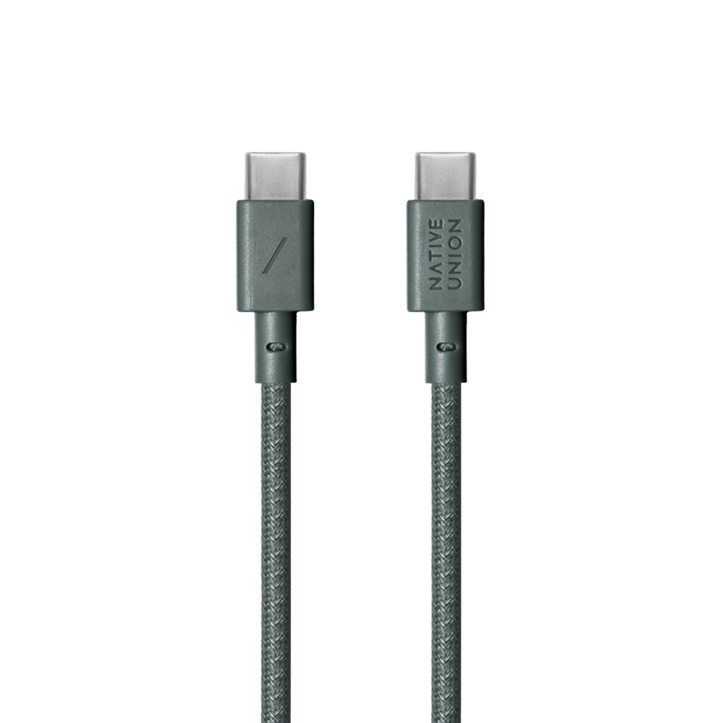 Native Union Paris - Belt Cable (USB-C to USB-C): Slate Green