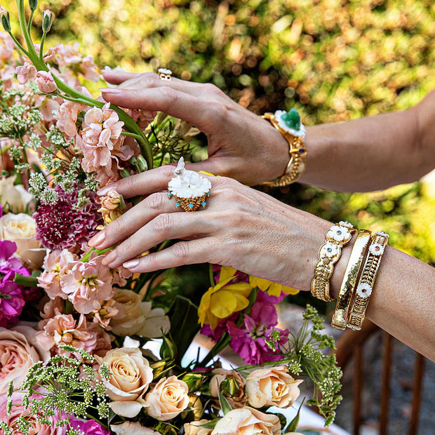 Capucine De Wulf Villandry Fleur Scalloped Cuff