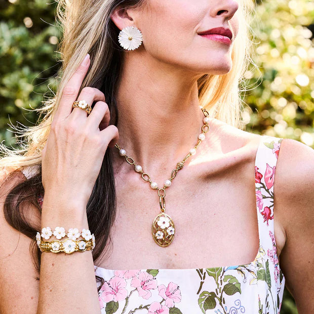 Capucine De Wulf Villandry Fleur Scalloped Cuff