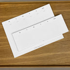 Wms&Co. Keyboard Planner Pads Gold Foil Edged / Weekly Desk Planner