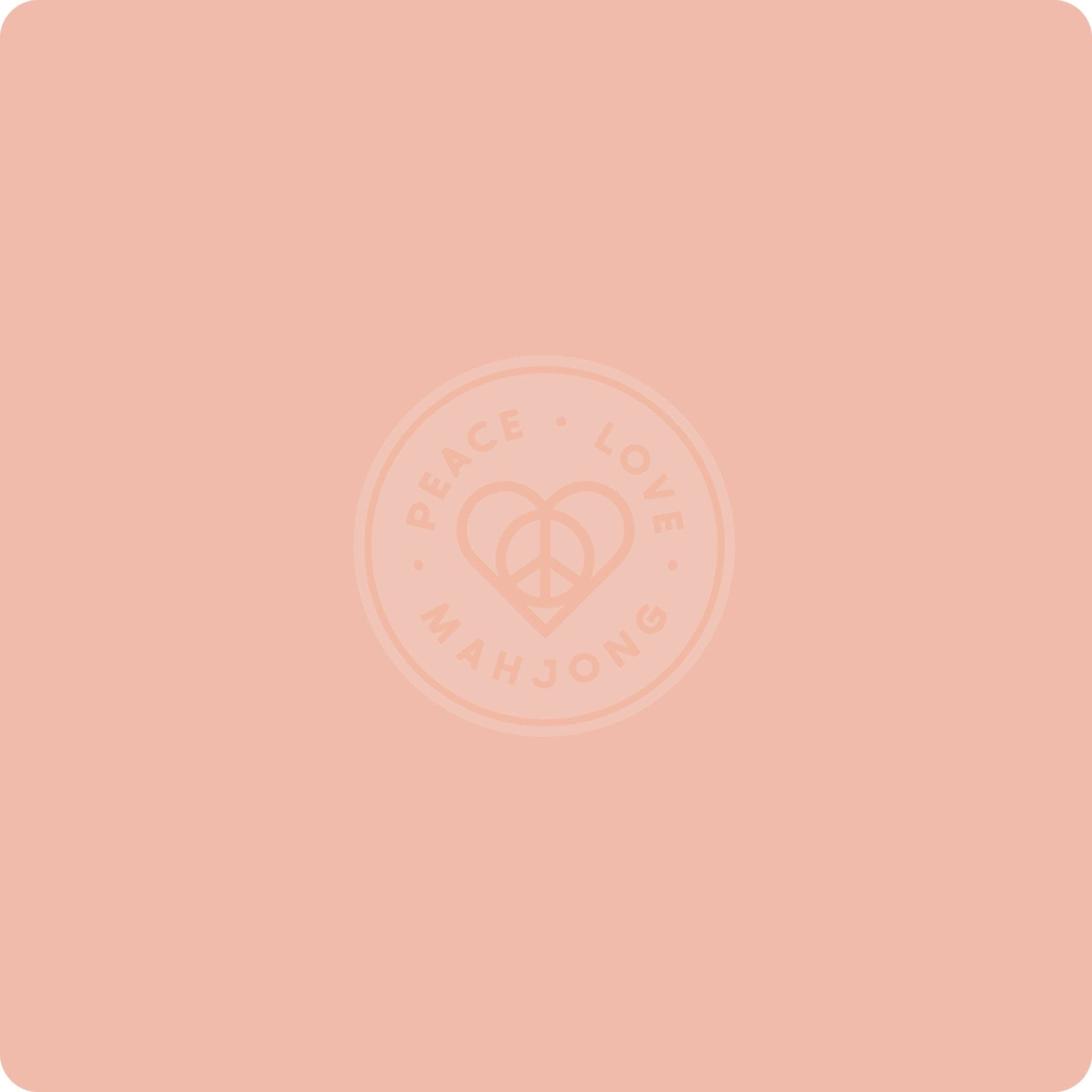 Peace Love Mahjong - OG Mat | Pink