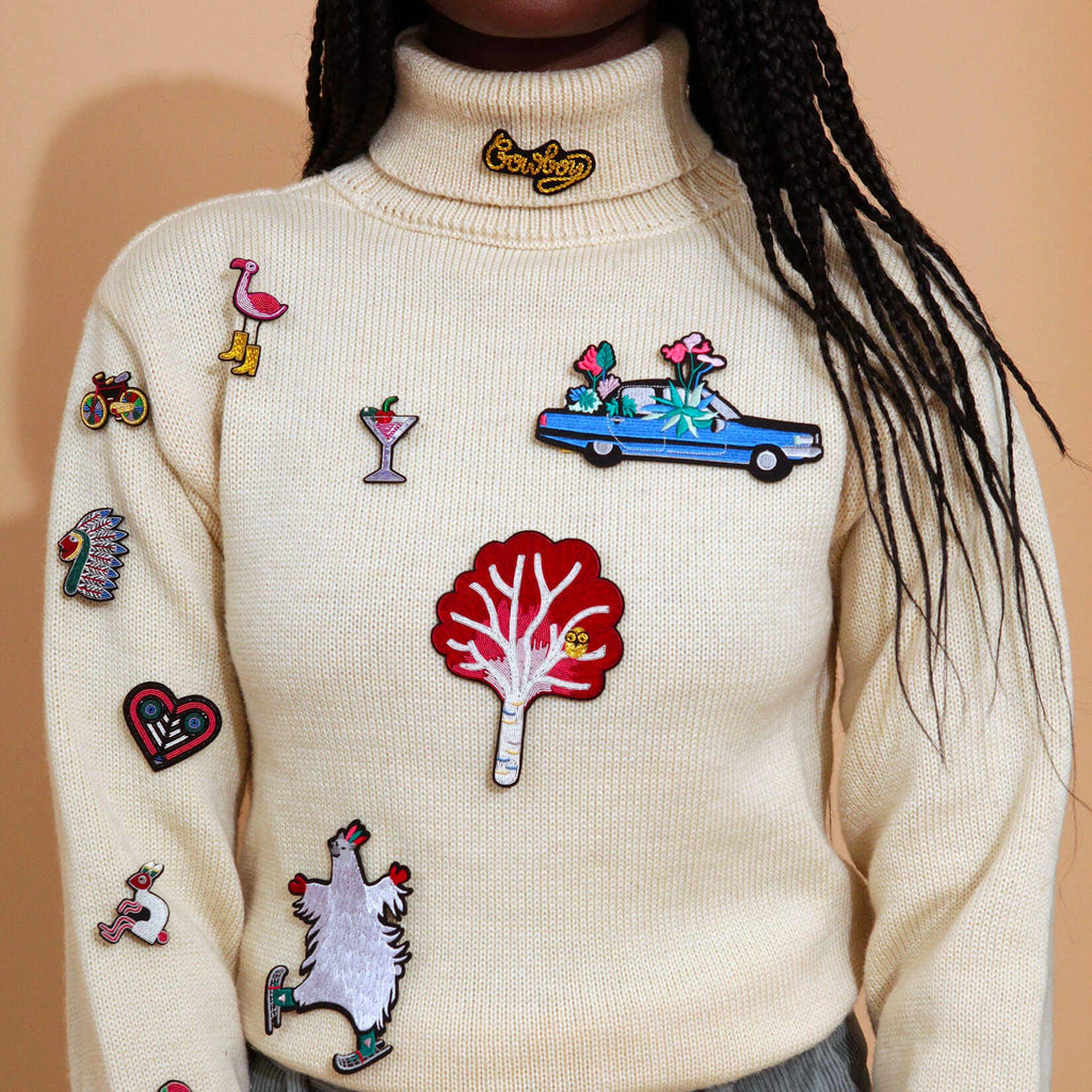 Macon & Lesquoy - Brooch - Guardian Flamingo