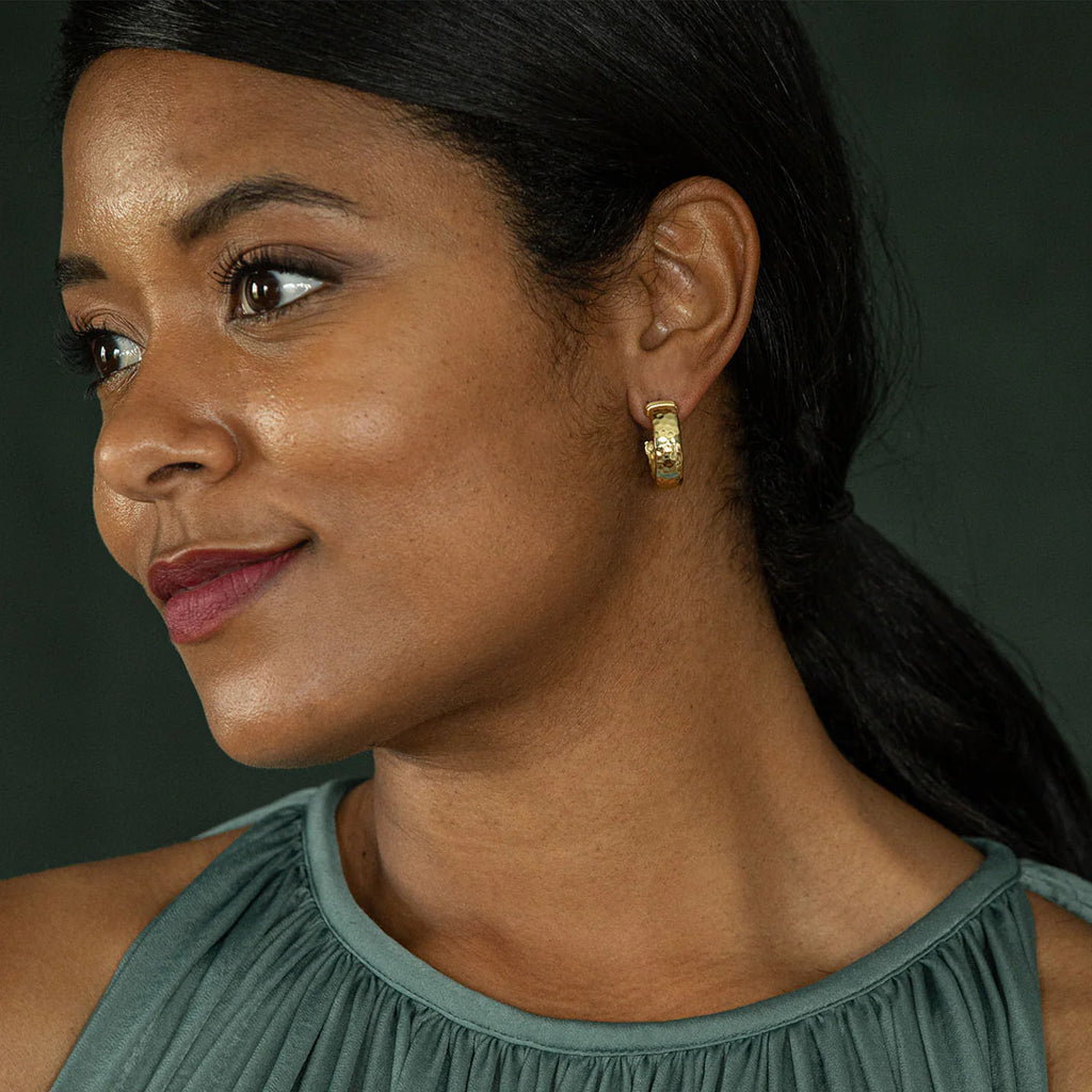 Capucine De Wulf Cleopatra Classic Small Hoop Earrings - Gold