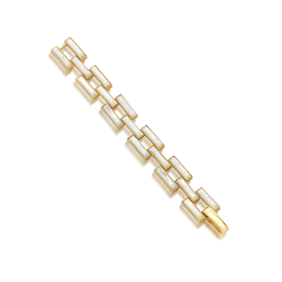 Capucine De Wulf Pathway Link Bracelet - Mother of Pearl