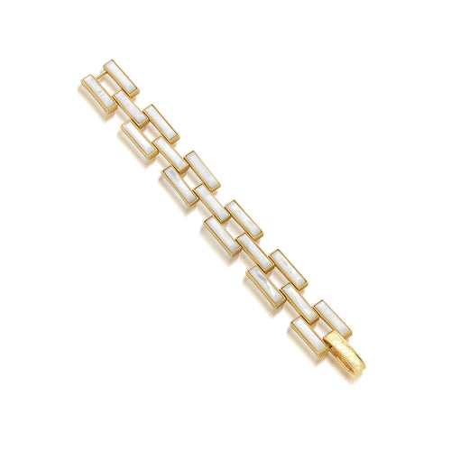 Capucine De Wulf Pathway Link Bracelet - Mother of Pearl