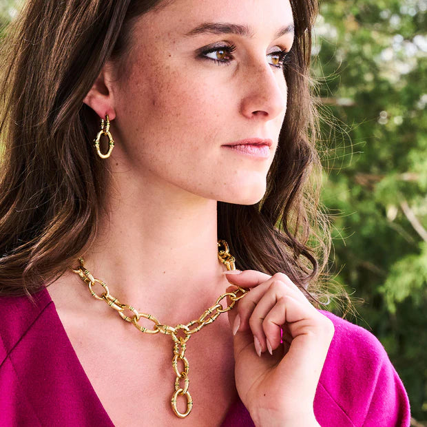 Capucine De Wulf Bangkok Bamboo Link Necklace