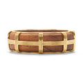 Capucine De Wulf Gaia Hinged Bangle in Gold - Teak