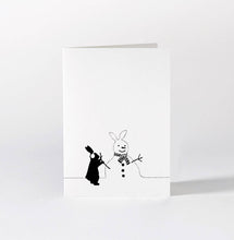 Load image into Gallery viewer, HAM - Snowman Rabbit Card
