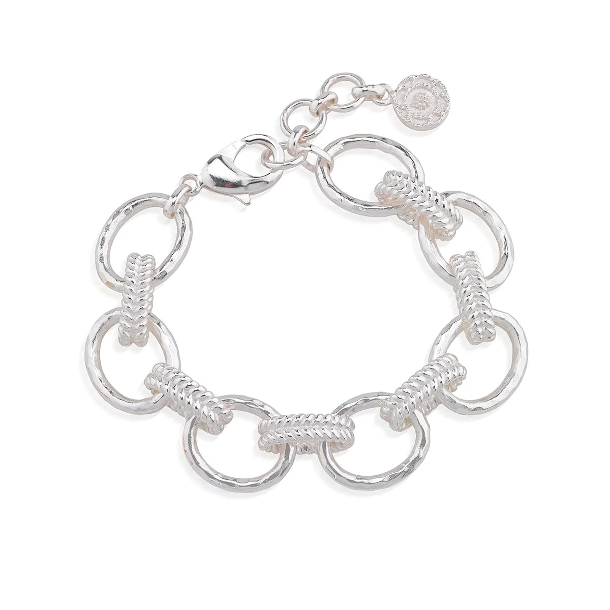 Capucine De Wulf Cleopatra Regal Link Bracelet - 7" + 1.5" | Silver *