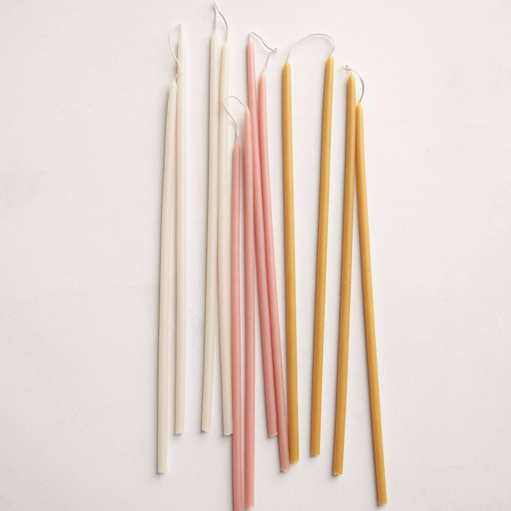 The Floral Society - Beeswax Long Stem Candles: Blossom