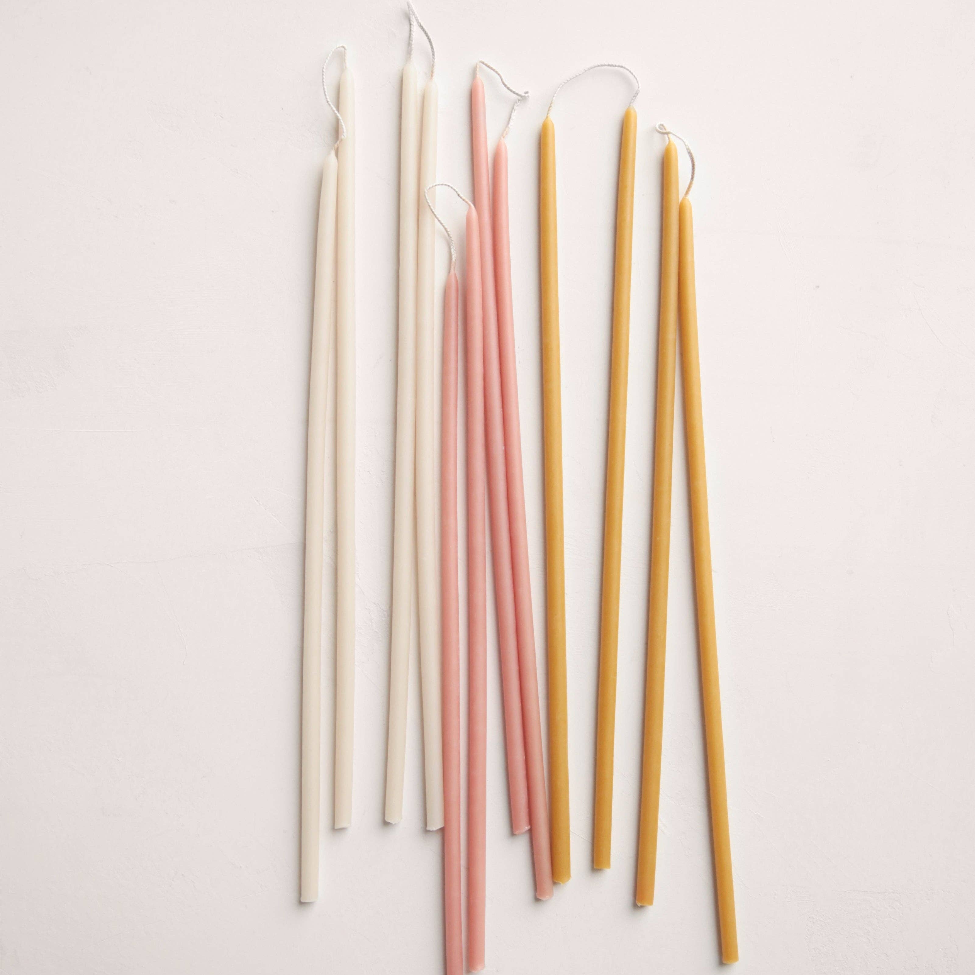 The Floral Society - Beeswax Long Stem Candles: Blossom