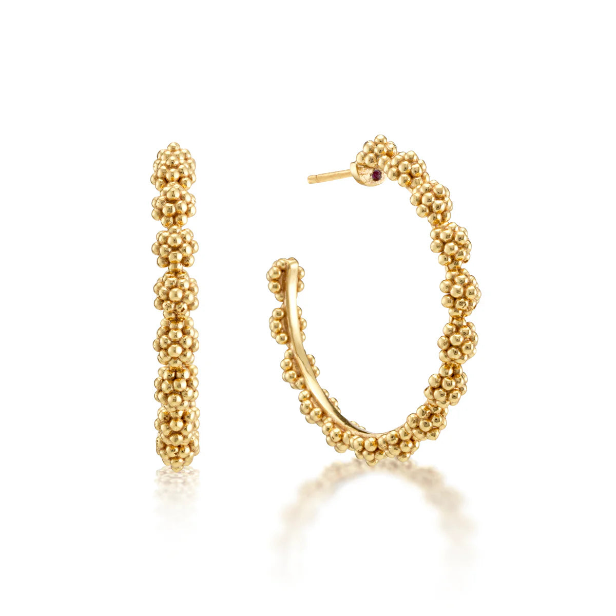 Capucine De Wulf Berry Icon Medium Hoop Earrings - Gold