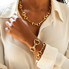 Capucine De Wulf Equestrian Snaffle Bit Bracelet - Gold